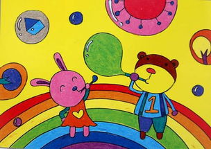 怎么做创意画吹泡泡的小女孩