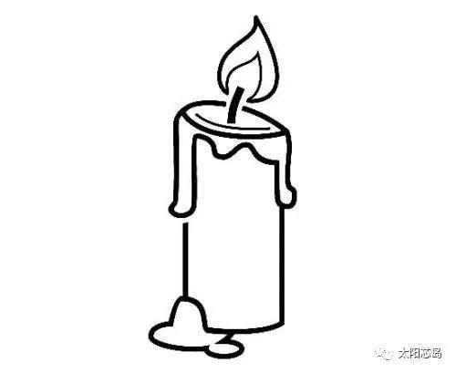 怎么样画蜡烛